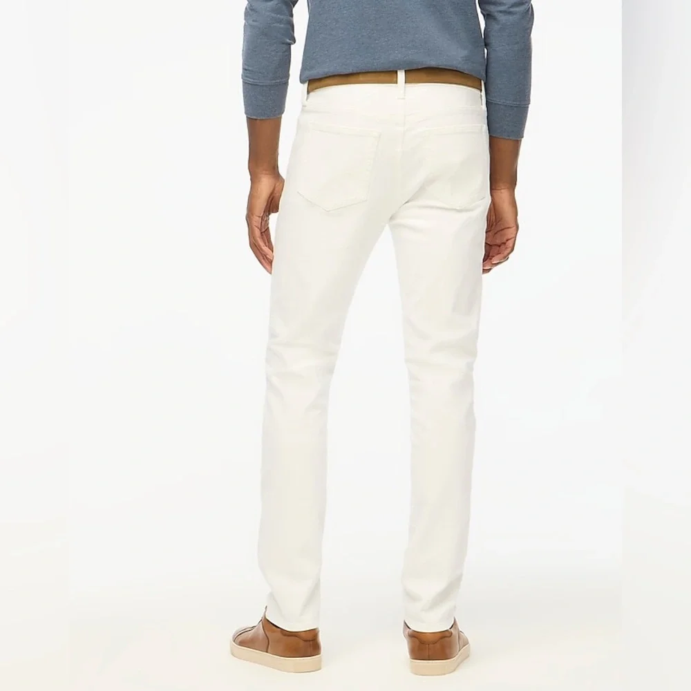 J.Crew Flex Slim Jeans Off White Stretch Denim 33x32 NWT Men’s